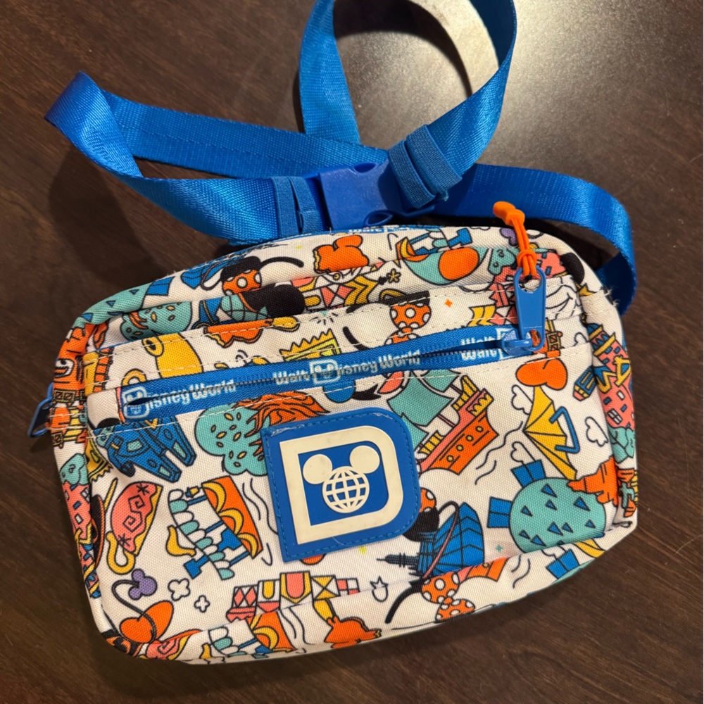 Disney World Kids Crossbody Bag - Blue and Orange